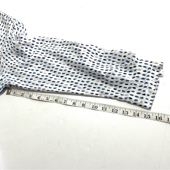 Rayon Button-front Roll-tab Sleeve Blouse Shirt Large - Picture 16 of 16